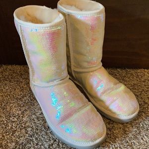 Pink/White UGG Australia Boots